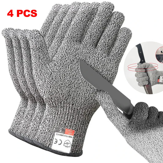 HPPE Level 5 Safety Anti Cut Gloves High-strength Industry Kitchen