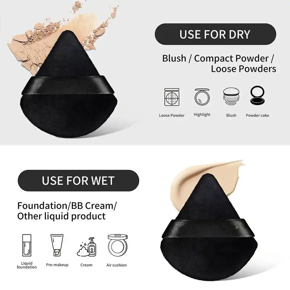 12pcs Triangle Makeup Puff Giant Soft Eye / Base Makeup Egg Portable