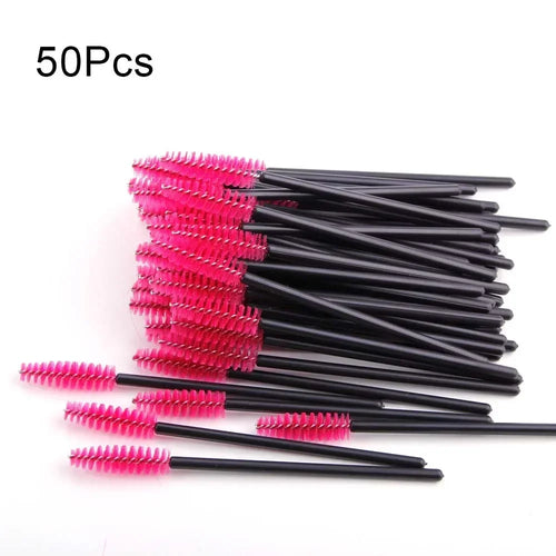 50/100Pcs Makeup Brushes Disposable Eyebrow Brush Mascara Wand