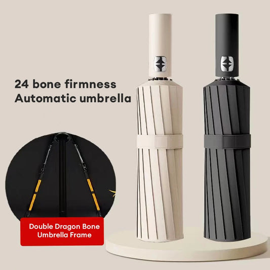 12 Bone Black Glue Fully Automatic Umbrella With Thick And Durable