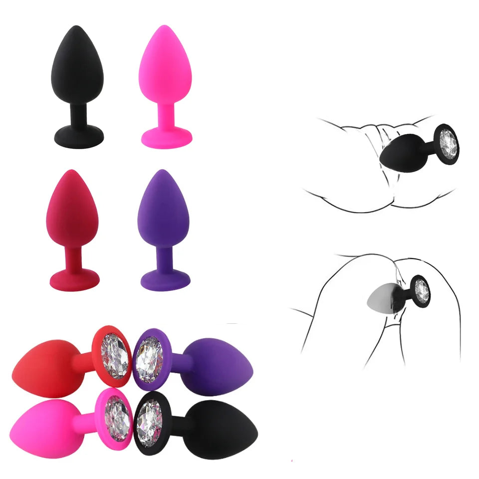 3 Size Silicone Butt Plug Anal Plug Prostate Massage Stimulator Anal