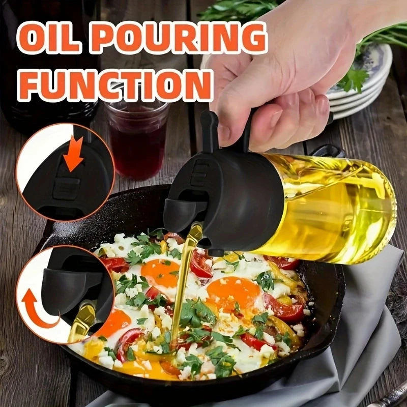 Kitchen Oil Sprayer Household Spray-pour Dual-purpose Air Fryer Olive