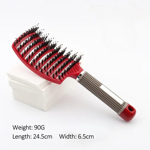 Magic Demelant Brush Bristle Nylon Massage Hairbrush Wet Curly