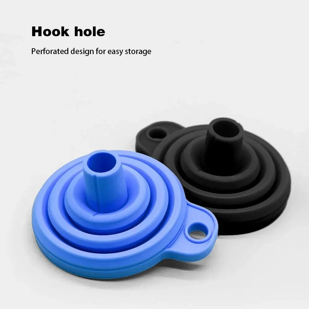 Car Engine Funnel Universal Silicone Liquid Funnel Washer Fluid Change