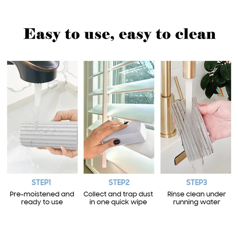 Car Damp Clean Duster Sponges Reusable Eraser Brush Blinds kitchen