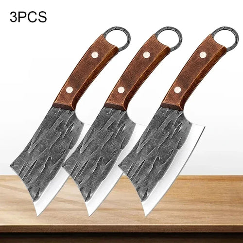 Hande Forged Stainless Steel Kitchen Chopper Cleaver Butcher Knife