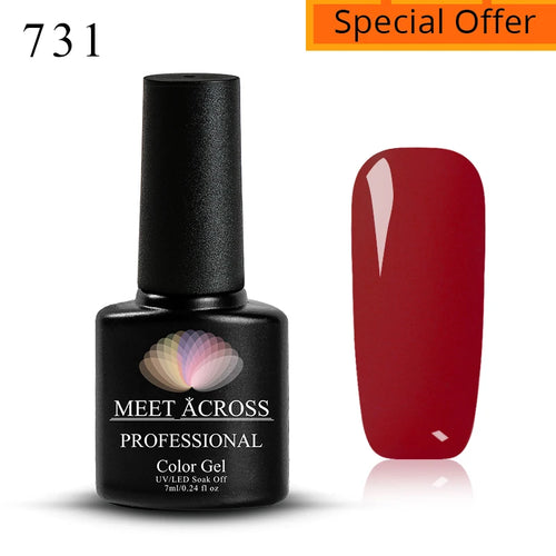 MEET ACROSS 5ml Pink Dried Flower Gel Nail Polish Natural Flower Fairy