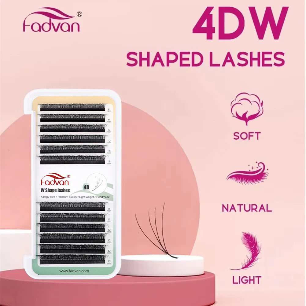 Fadvan 4D W In Shape Eyelash Extension Premade Volume Fans Soft Style