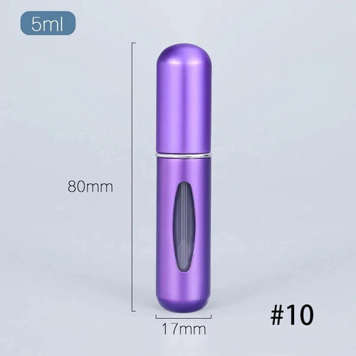 1/5PCS Portable Mini Refillable Perfume Bottle With Spray Scent Pump