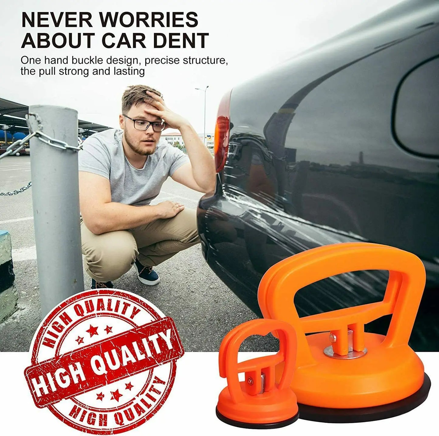 2 in 1 Car Repair Tool Body Repair Puller Big/Small Suction Cup Remove