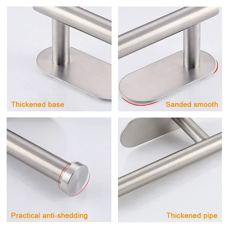 No Drilling Toilet Paper Holder SUS304 Stainless Steel Self Adhesive