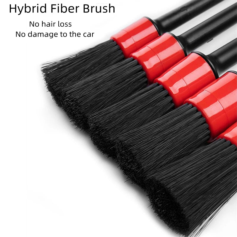 1/4PCS Car Wash Brush Detail Small Automotive Interior Cleaning Tools