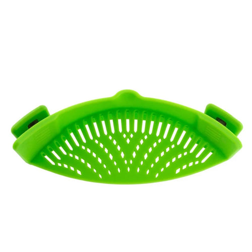 Universal Silicone Clip on Pan Pot Strainer Anti Spill Pasta Pot