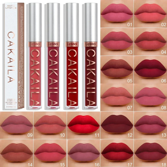 18 Colors Matte Lipgloss Wholesale Cheap Liquid Lipstick Makeup Lip