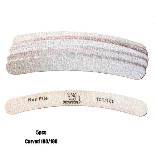 5Pcs/Lot Nail File Mix Color Limas 80/100/150/180/240 Grit