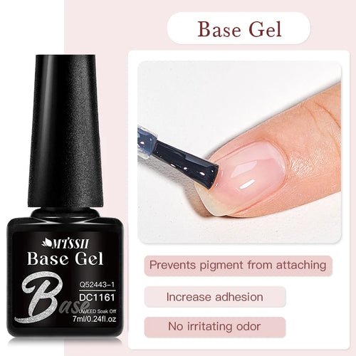 MTSSII 7ml Base Gel Nail polish Bright Color Semi Permanent Soak Off