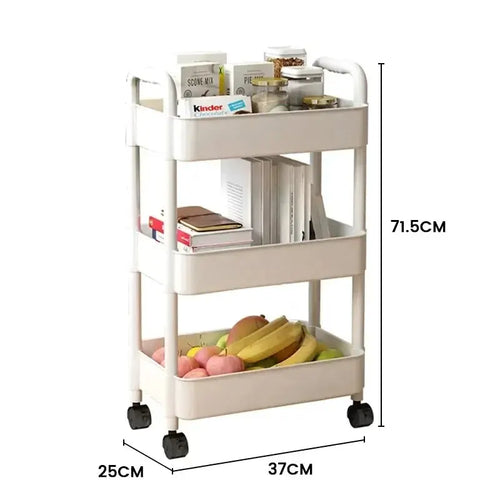 Household Multi-layer Small Cart Storage Rack Floor To Floor Kitchen