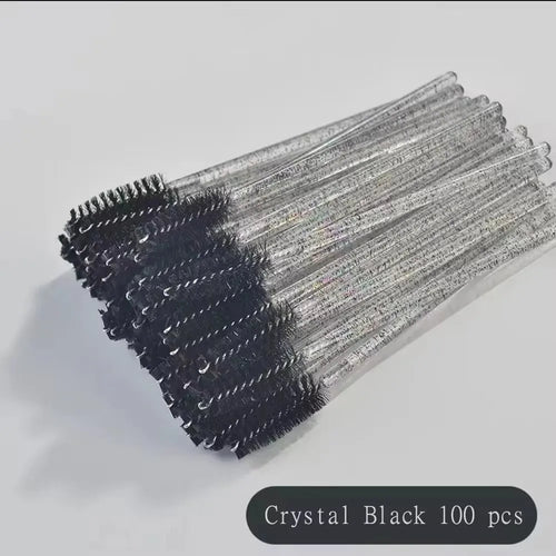 50/100Pcs Makeup Brushes Disposable Eyebrow Brush Mascara Wand