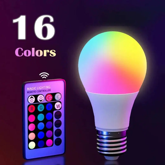 16 Colors RGB Bulb LED Multicolor Bulb E27 Base 220V Household