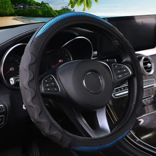 Silicone Stereo Leather Carbon Fiber Car without Inner Ring Steering