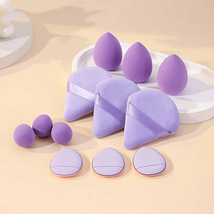 12 Pieces Face Makeup Sponge Puff Set, Mini Makeup Beauty Eggs and