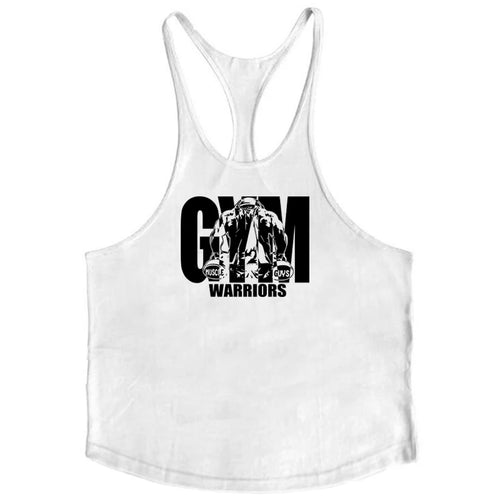 Men's Fitness Bodybuilding Tank Tops Brand Gym Sportswear Cotton