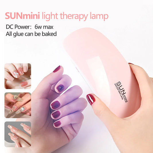 LALUU Foldable 6w Uv Led Lamp For Nails Machine 6 Uv Leds Gel Nail