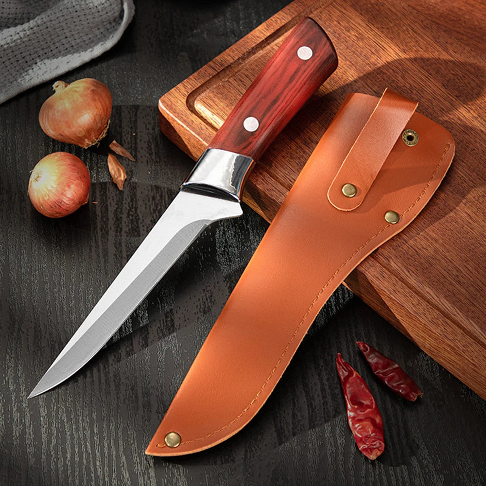 Stainless Steel Kitchen Boning Knife Forged Fillet Knife Meat Fish