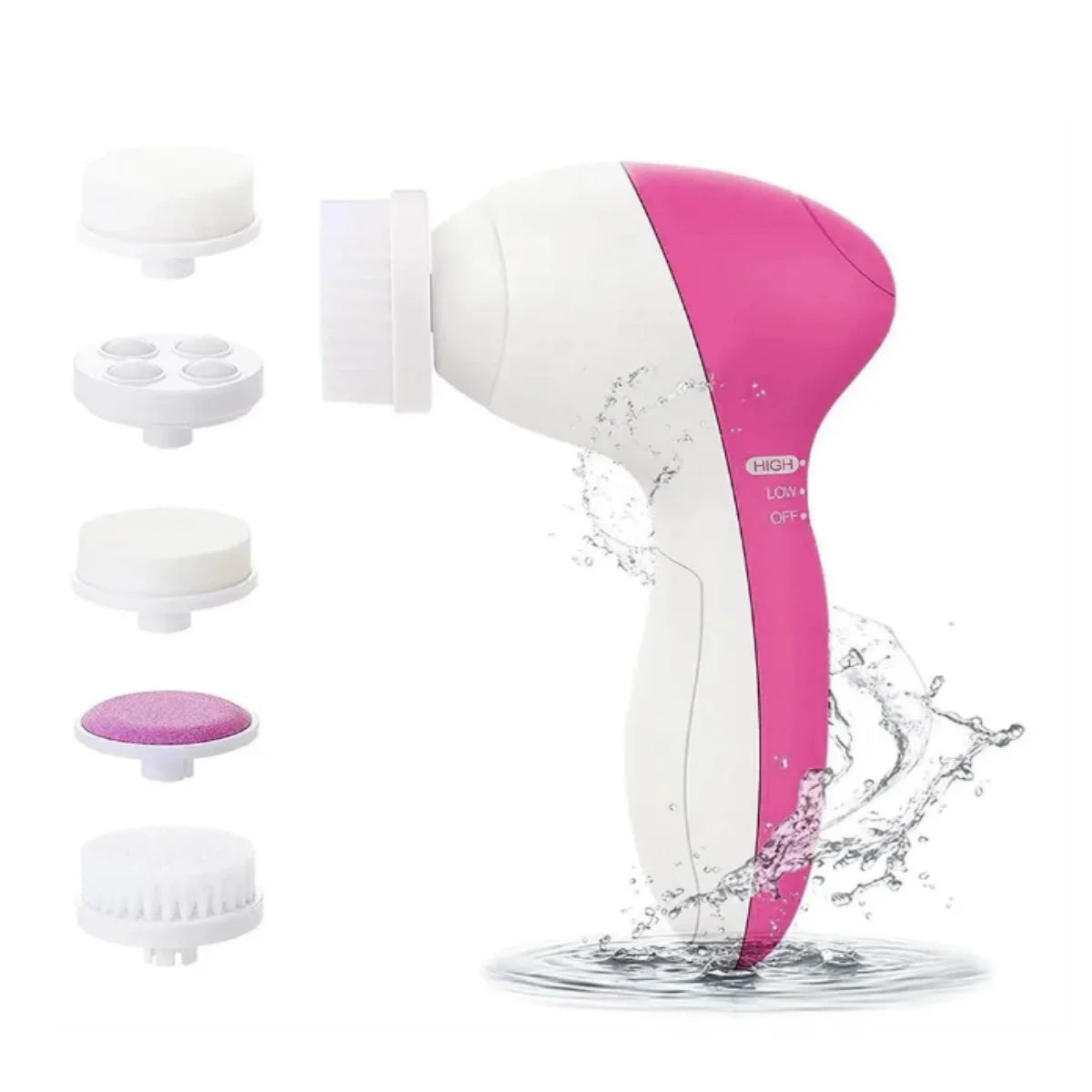 Electric Facial Cleaner 5 IN 1 Face Cleansing Brush Wash Machine Spa