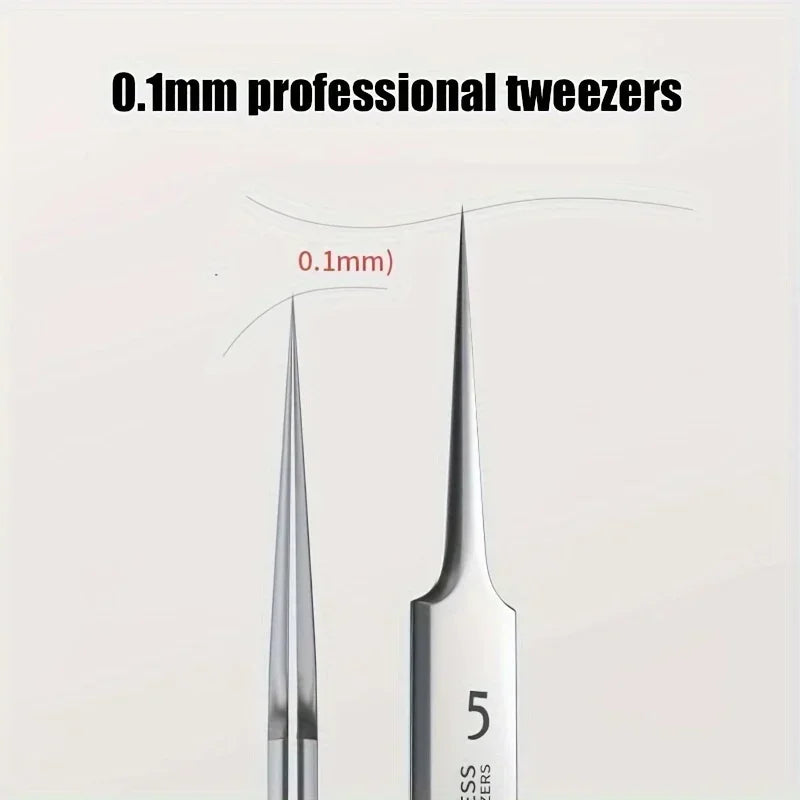 1 Pack Extra Fine No. 5 Cellular Acne Blackhead Tweezers - Facial