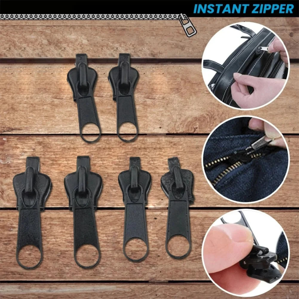 3 Sizes Universal Instant Fix Zipper Repair Kit Replacement Zip Slider