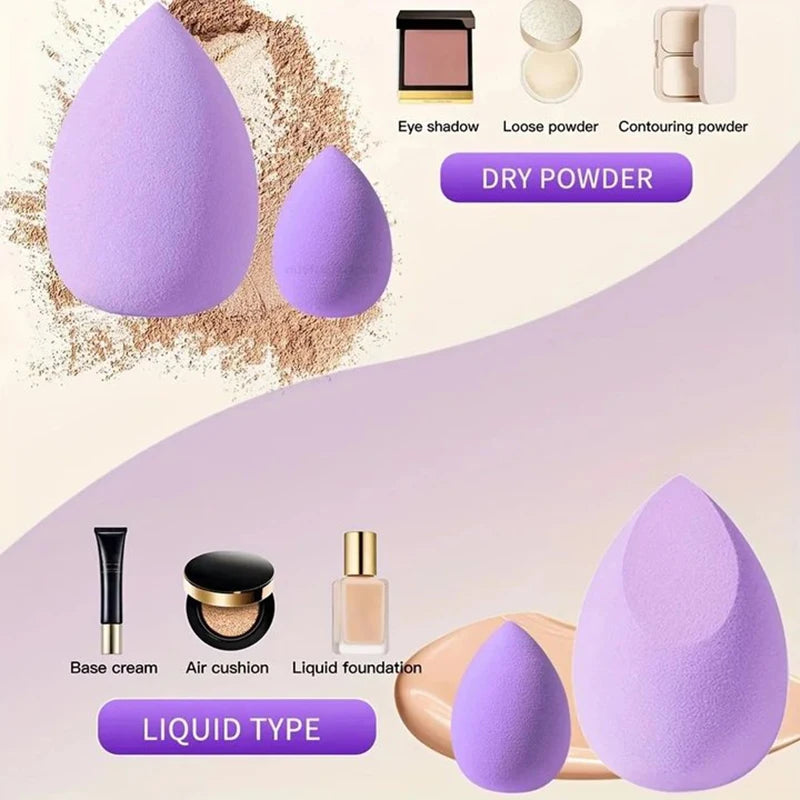 12PCS Makeup Egg Sets Foundation  Loose Powder Makeup Tools  Dry and