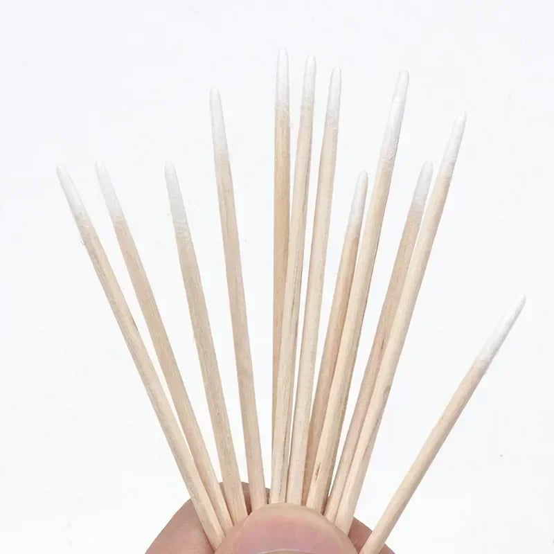 100/300pcs Double Head Cotton Swab Women Makeup Cotton Buds Tip For