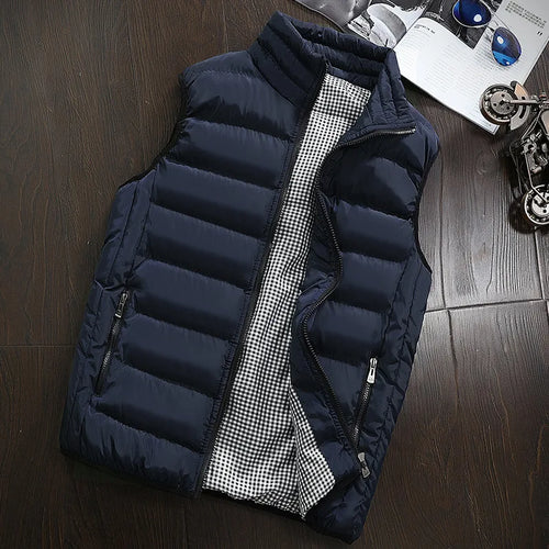 Men Vest Windproof Vest Men Jacket Sleeveless Vest Winter Jacket