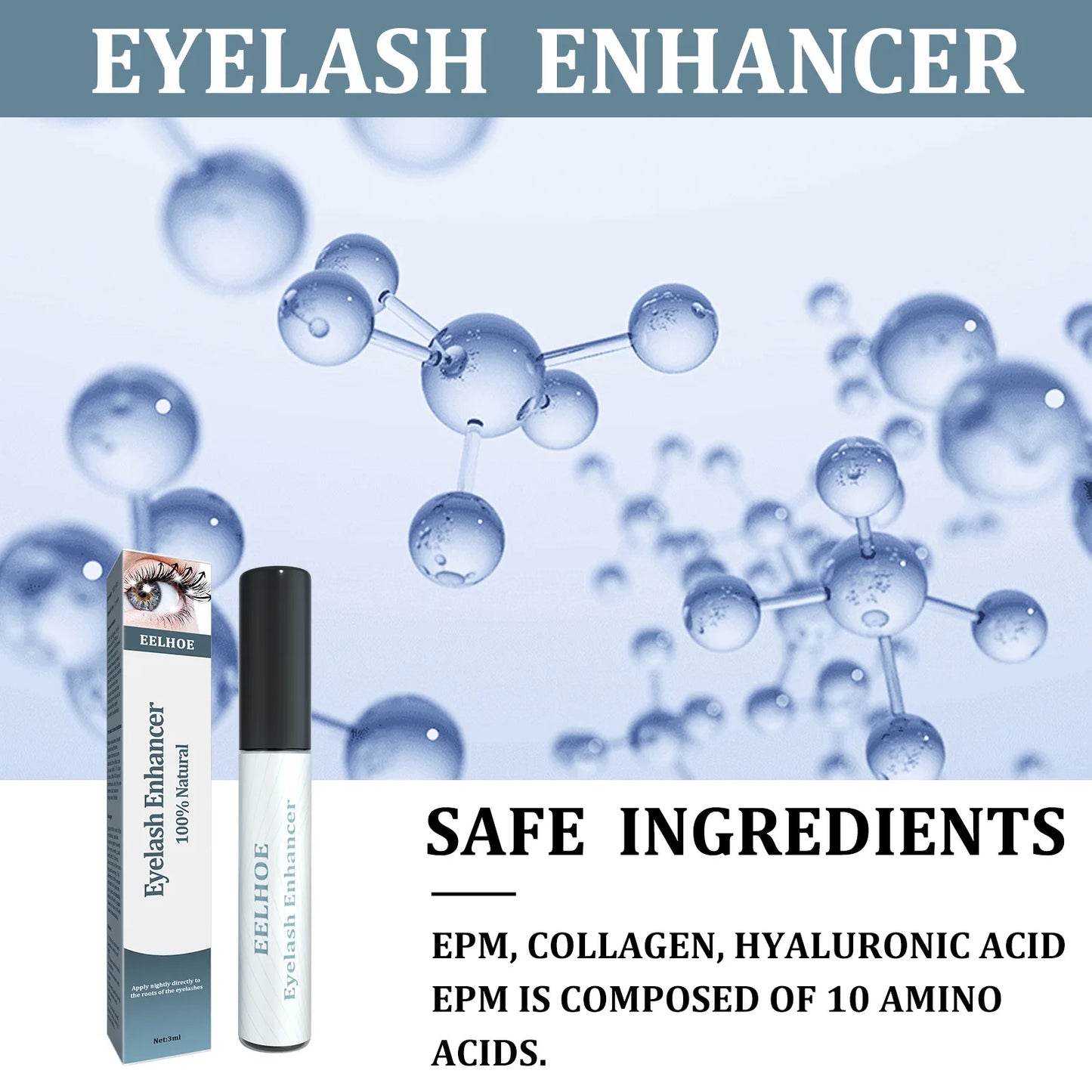 EELHOE Eyelash Enhancer Serum Lengthening Eyelashes Repair Strengthen