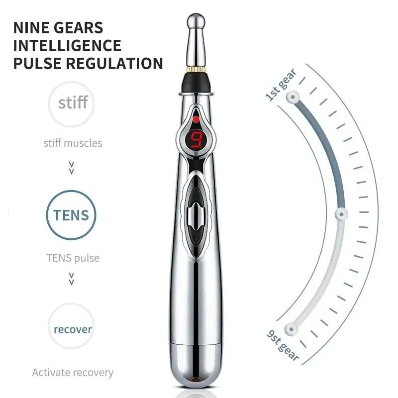 2/5 Heads Electric Acupuncture Point Massage Pen Meridian Energy