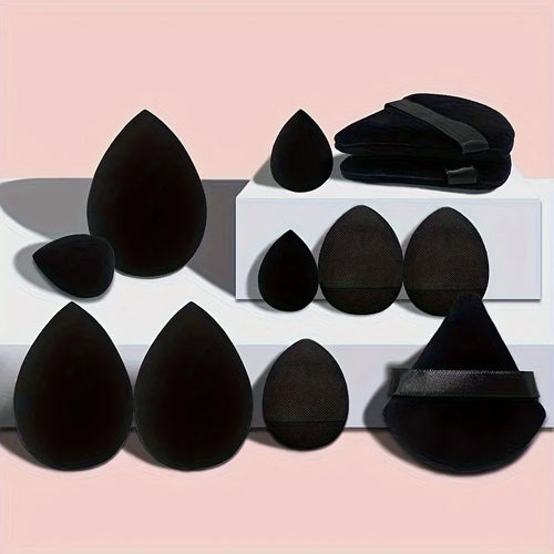 12 Pieces Face Makeup Sponge Puff Set, Mini Makeup Beauty Eggs and