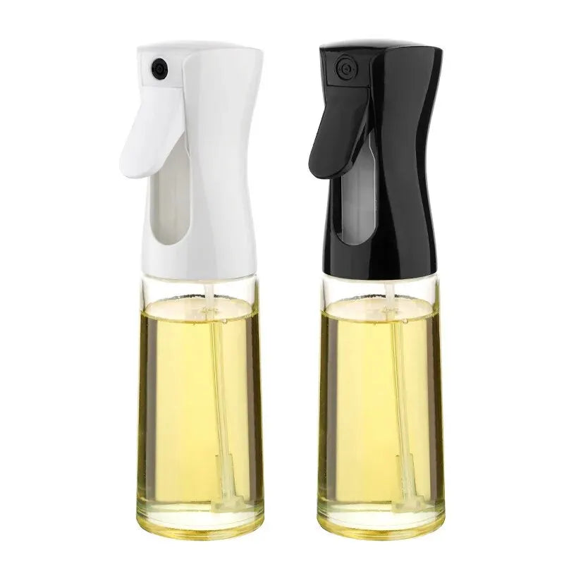 1pc Black/White Kitchen Oil Bottle Cooking Oil Spray 200ml Pneumatic