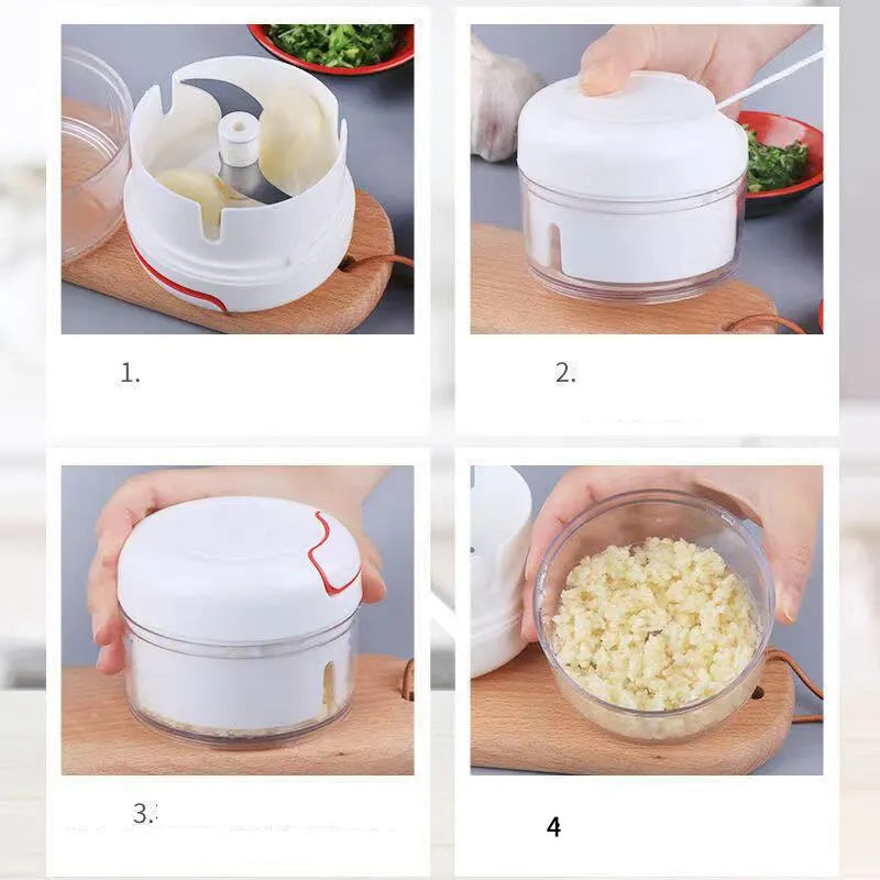 Plastic Garlic Crusher Press Vegetable Cutter Housewares Chopper