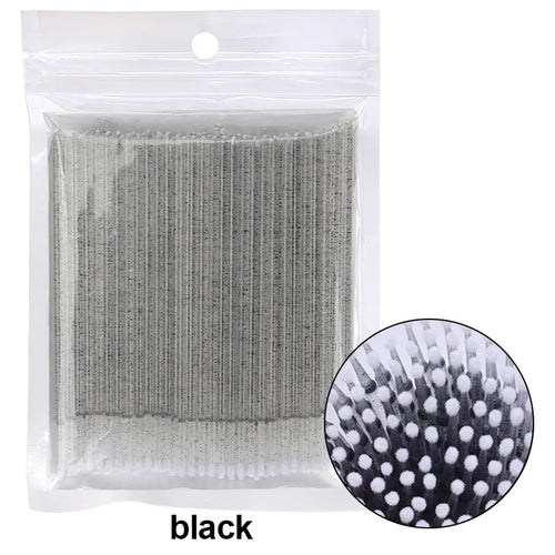 CNKESS 100PCS Eyelash Brushes Cotton Swab Micro Individual Eyelashes