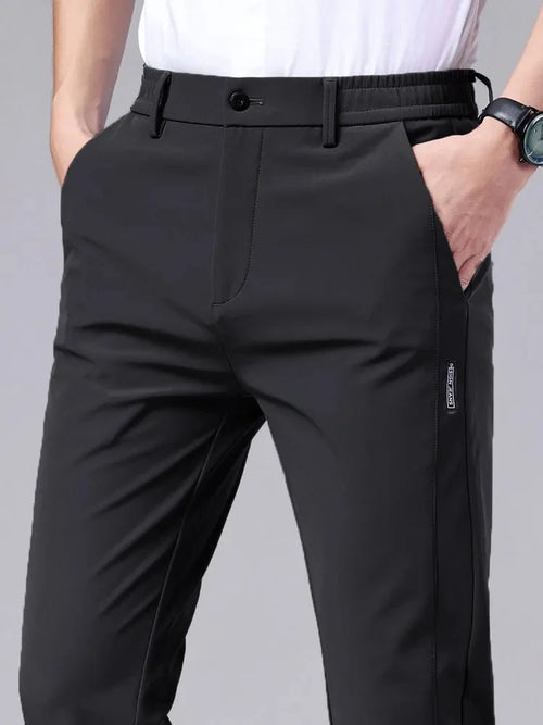 Casual pants men's trousers straight leg loose black suit pants