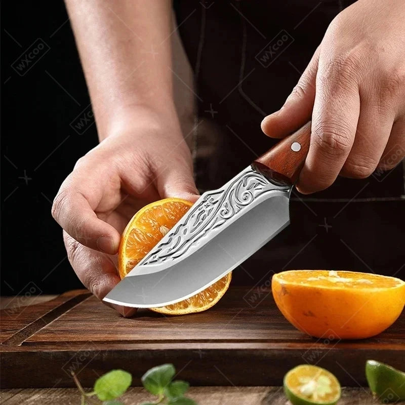 Stainless Steel Boning Knife Handmade Forged Chopper Fruit Peeler Meat