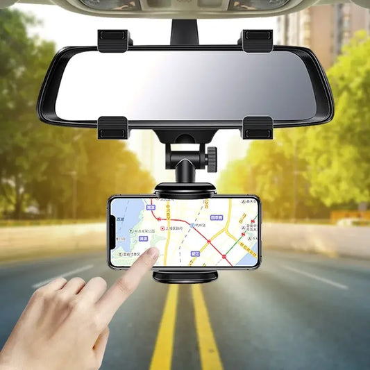 360 Car Phone Holder Rearview Mirror Mount Bracket Navigation GPS