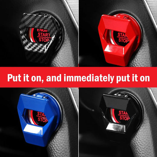 Car Engine Start Stop Switch Button Cover Ignition Anti-scratch