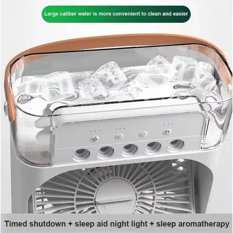 3 In 1 Fan AIr Conditioner Household Small Air Cooler LED Night Light