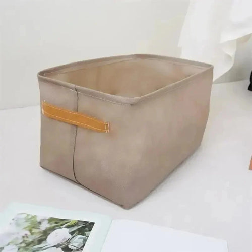 1pc Large Capacity Clothes Storage Basket Two Thickened Cloth Steel