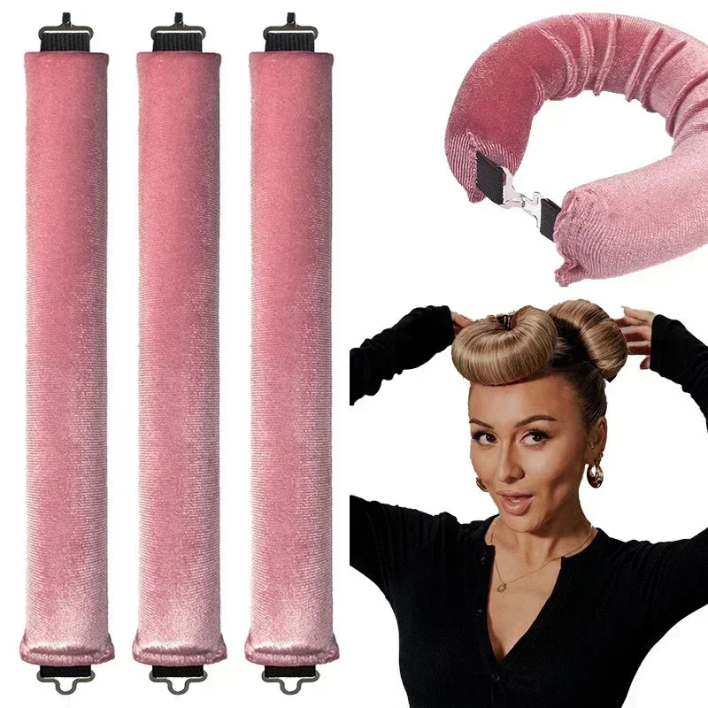 Heatless Hair Curlers Curling Rod Headband No Heat Hair Rollers Lazy