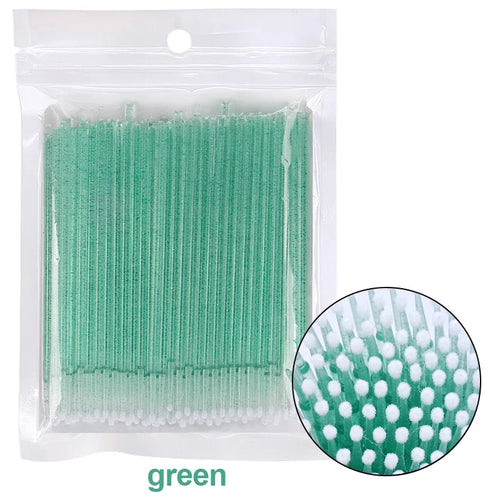 CNKESS 100PCS Eyelash Brushes Cotton Swab Micro Individual Eyelashes