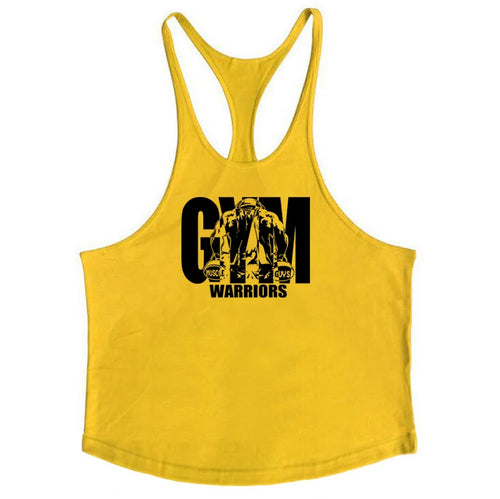 Men's Fitness Bodybuilding Tank Tops Brand Gym Sportswear Cotton