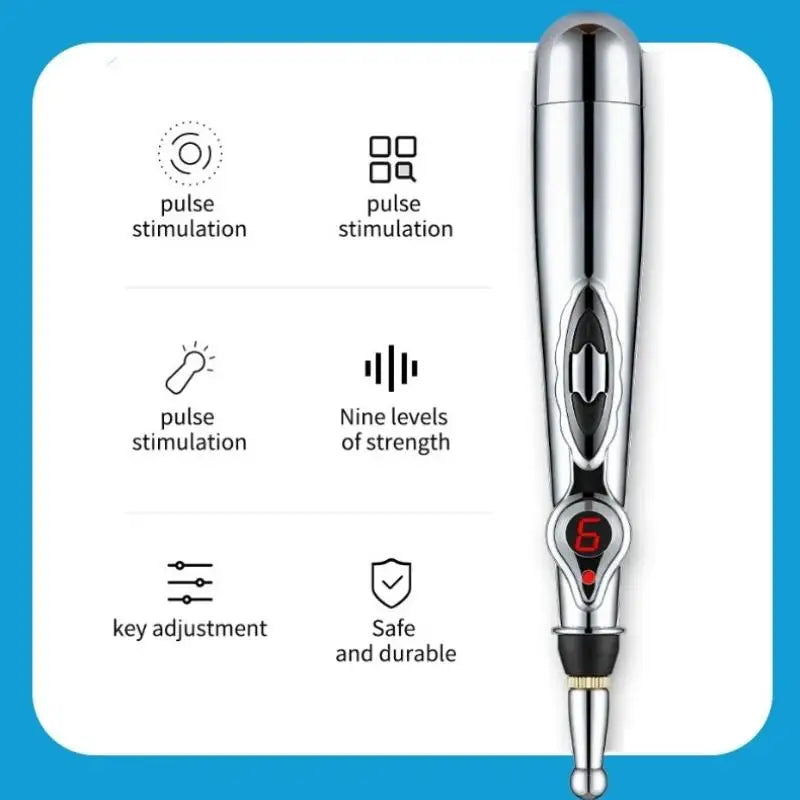 2/5 Heads Electric Acupuncture Point Massage Pen Meridian Energy